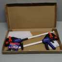 WORKPRO 12" Clamps for Woodworking 2-Pack, Quick-Release Wood Clamps/Spreader Light Duty, One Hand F Clmaps 150 LBS Load Limit, Ideal for Woodworking and DIY Projects