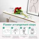Spiral Ikebana Stem Holder,2PCS Spiral stem Holder for Flowers, Spiral DIY Bouquet Twister Flower Arrangement Holder(Transparent Large+Smal)