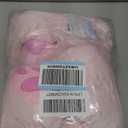 LotFancy Teddy Bear Stuffed Animals, 20 inch Pink Stuffed Bear, Cute Plush Toy with Footprints, Gift for Kids Baby Toddlers on Baby Shower, Easter Decoration