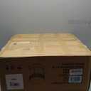 OIOG Modern End Table with Drawer, 2 Tier Side Table with Shelf, Round Nightstand with Sintered Stone Tabletop and Chrome Legs for Living Room, Bedroom, Home Office, Dorm, Silver