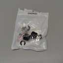 Motorcycle Seat Bolt Screw Rear Mount Kit, Aluminum Alloy Fender Seat Nut with Knurled Design and Nylon Washers, Seat Bolt Compatible with Harley Davidson Sportster, Softail, Touring, Dyna (Black)