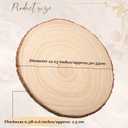 Tioncy 20 Pcs Natural Large Wood Slices for Wedding Centerpieces Decor Round Unfinished Wood Slab for Tables Wooden Circle for DIY Crafts Rustic Centerpiece(12-13 Inch)