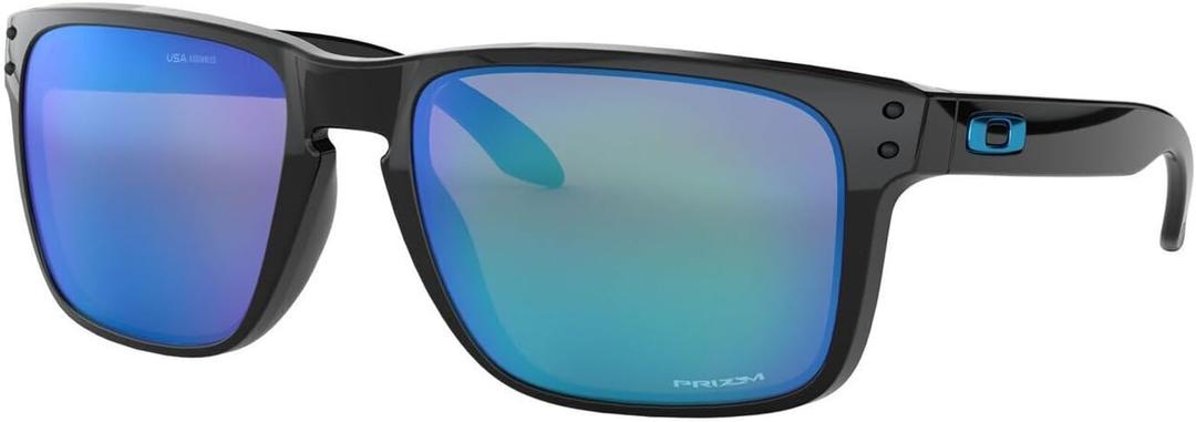 Oakley mens Oo9417 Holbrook Xl Square Sunglasses (Polished Black/Prizm Sapphire)