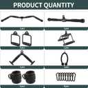 Cable Machine Attachment, Cable Attachments for Gym, Gym Cable Attachments, Cable Machine Attachments Set, 17 Pcs Set