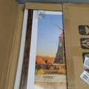 14x20 Poster Frame Set of 2, 14 x 20 Wood Picture Frames with Mat for 12x18, Wooden Photo Frame with Tempered Glass Cover for Wall Mounting Display,Rustic Brown, 14x20-2pack