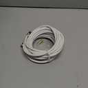 RG6 Coaxial Cable, 3FT 6FT 10FT 15FT 25FT 50FT 100FT Coax Cable Cord with Gold F-Type Connector, High Speed Internet, Digital TV Aerial for HDTV, Satellite, Antenna, Modem with Extender- 20ft,White