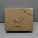 SENSARTE Nonstick Frying Pan Skillets, White Ceramic Coating Omelette Pans, Healthy Cookware Chef's Pan, Free of PTFE & PFAS (8+10 Inch)