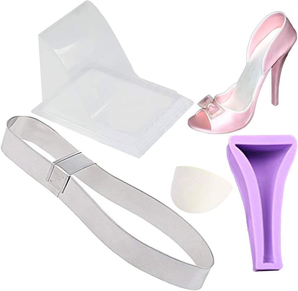 SK 3D Mold High-heeled Shoes Chocolate Decorating Silicone Gum Paste Baking Molds Large Size