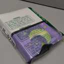 Collectible Trading Card Albums,4 Pocket Card Binder, 400 Double Sided Pocket,PU Premium Zip Trading Card Binder for TCG, MTG,Sports Cards (Purple White)