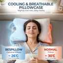 Cervical Neck Pillow for Pain Relief - Ergonomic Side Sleeper Pillow for Neck Support, Contour Orthopedic Cervical Pillow for Sleeping, Cooling Memory Foam Pillows for Back Stomach Sleepers (Blue)