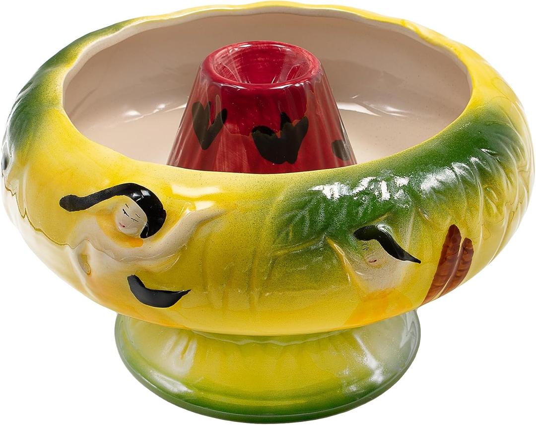 32oz Ceramic Tiki Bowl
