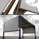 Royal Shade 10' x 20' Grey Pergola Sun Shade Canopy Replacement Cover UPF50, Commercial Grade 260 GSM Cloth for Outdoor Patio Garden Backyard (We Make Custom Size) (1 0' x 2 0', Gray)
