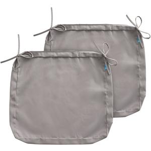 Patio Cushion Covers Set,Outdoor Cushion Slipcovers 2 Pieces,Outdoor Sofa Replacement Only,20x22x4,Grey