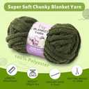 Super Soft Chunky Chenille Yarn for Crocheting,Rainbow Fluffy Velvet Plush Thick Soft Chunky Chenille Baby Blanket Yarn for Crocheting Knitting Beginners 8 * 100g(Pink White Grey
