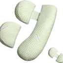 Oternal Pregnancy Pillow for Pregnant Women, Soft Pregnancy Body Pillow, Support for Back, Belly, HIPS, Legs, Maternity Pillow with Detachable and Adjustable Pillow Cover