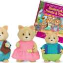 Lil Woodzeez  Animal Figurines  Toy Cat  Collectible Figurines  Figurine Playset for Kids  3+ Years The Whiskerelli Cats