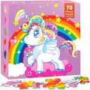 Jigsaw Floor Puzzle Toys for Kids - 70 Piece Large Toddler Puzzles for Kids Ages 3-6 Years Old - Educational Toy Birthday for Girls Boys 3 4 5 6 7 8