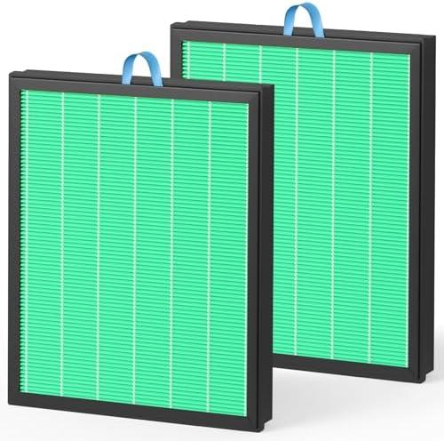 Fil-fresh Vital 200S Replacement Filter, Compatible with LEVOIT Vital 200S, Vital 200S-P Air Purifier, 3-in-1 H13 True HEPA & Activated Carbon, Replace Vital 200S-RF-TX, Green, 2-Pack