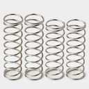 Spring/Bearing Steel +32% Stiffen RC Shock Springs for 6S Arrma 1/8 Kraton Notorious 1/7 Fireteam Big Rock Shock Absorber Absorption Damp ARA330780 ARA330782, F 80mm /R 90mm, Nickel-Plated