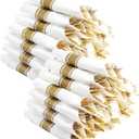 400PCS Pre Rolled Gold Plastic Silverware Sets - Heavy Duty Fancy Gold Cutlery - Include 100 Pack Wrapped Disposable Utensils with Napkins for Parties, Dinners & Weddings