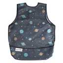 Tiny Twinkle Mess Proof Toddler Bib - Waterproof Baby Apron - Machine Washable - PVC, BPA, & Phthalate Free - Great Travel Bib for Baby Eating - Toddler Food Bibs (Space, Large 2-4 Years)