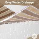 Non Slip Bathtub Mat and Shower Mat, Machine Washable Anti Slip Shower Mats for Inside Shower with Suction Cups & Drain Holes (26.7" x 14.5", Wood Color)