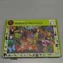 Mudpuppy Rainforest  64 Piece Search & Find Puzzle Jigsaw Puzzle Featuring Diverse and Exotic Rainforest Animals and Over 40 Hidden Images to Find for Ages 4+