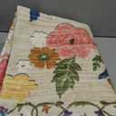 9x12 Area Rug for Living Room: Washable Rug Non Slip Low Pile Soft Faux Wool Non Shedding Distressed Vintage Floral Large Area Rugs for Bedroom Dining Room Kitchen Nursery Under Table Farmhouse Office,  Beige Floral