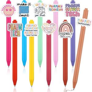 Geyoga 10 Pcs National Pharmacy Technician Day Pens Pharmacy Technician Day Appreciation Gifts for PT Pharmacist Party Favor