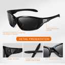 suoso Sports Polarized Sunglasses for Men: Womens UV400 Protection Sun Glasses Wrap Around Goggles for Fishing Driving TR90