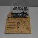 Anti Slip Dog Socks to Prevent Licking Paws - Double Side Dogs Paw Grip Sock for Hardwood Floors, No Twist Dog Booties Grippy Socks for Small Medium Large Senior Dogs, Light Grey and Black, M (M(Pack of 4))