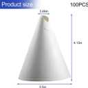 100PCS Disposable Car Engine Oil Funnels, Paper Vehicle Fuel Dispenser for Motor Oil, No Spill Automotive Fluid Gas Change Cone Funnel Accessories, Universal for SUV, Sedan, Truck