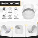 2 x 3''Sewer Cleanout Adapter with Plug Pipe Fitting, PVC DWV Flush Sewer Cleanout Cap for Outdoor Garden,RV and More Drainage Piping System.