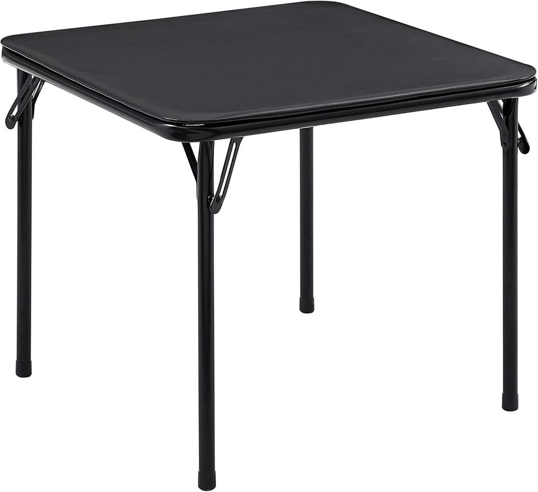 VECELO 24'' Kids Folding Card Table, Portable, with Ultra Soft Padded Cushion, 1 Piece, Coal Black