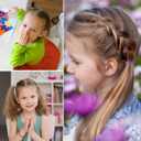 200PCS Elastic Hair Ties for Thin Hair, Small No-Crease Ponytail Holders for Kids Baby Toddler, Multicolor Girl Hair Accessories, Mini Hair Elastic with Storage Box & Colorful Gift Box
