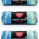 Red Heart Super Saver Yarn, 3 Pack, Stillwater 3 Count