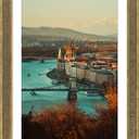 Golden State Art, 13x19 Ornate Finish Photo Frame with White Mat for 11x17 Picture & Real Glass. Color: Distressed Gold