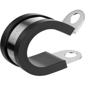 AKIHISA 12Pcs 1-1/2 Inch Cable Clamps, 304 Stainless Steel Conduit Clamps, for Cable, Pipe, Hose, Fuel Line, Metal Wire Cord Installation