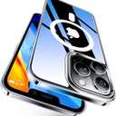 TORRAS Magnetic for iPhone 12 Case/iPhone 12 Pro Case, Shockproof Translucent Hard Back Soft Slim Protective Case for iPhone 12/12 Pro, Clear
