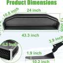 10L0L Golf Cart Front Cargo Basket for EZGO TXT/RXVClub Car DS/PrecedentYamaha G22/G29 - Heavy-Duty Steel Mesh Storage Rack, Gas/Electric Compatible