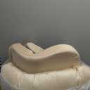 Glider Rocker Replacement Cushion Set with Storage Pockets Soft Flannel Fabric & High-Resilience Foam Non-Slip Back Rocking Chair Cushion for Living Room Rocking Chair(Beige)