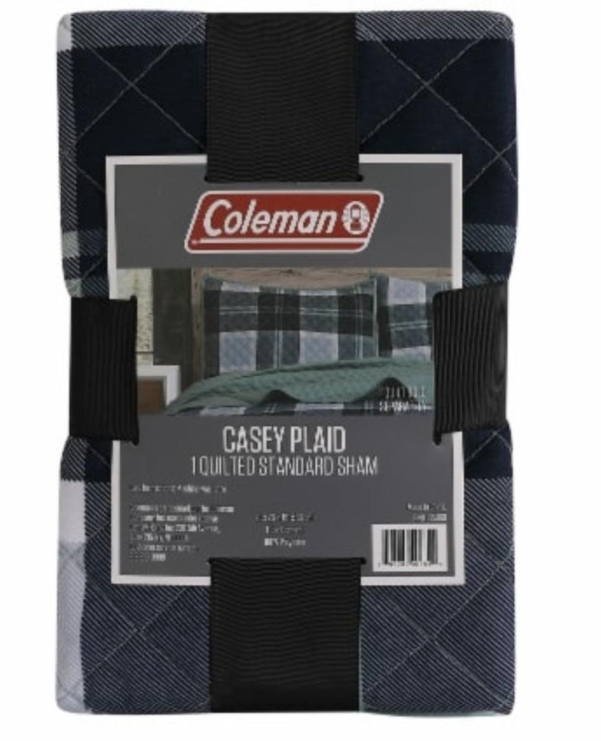 Casey Plaid 1 Quilted King Sham 20x36in