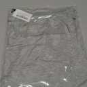 Cnlinkco Plus Size Tops for Women Dressy Cassual Summer Shirts Square Neck Ruffle Short Sleeve T Shirts Vacation Outfit (L, Light Grey)