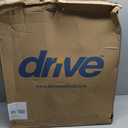 Drive Medical 11148-1 Folding Steel Bedside Commode Chair, Portable Toilet, Supports Individuals Weighing Up To 350 Lbs, with 7.5 Qt. Bucket and 13.5 Inch Seat, Grey