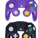 Donop 2 Pack Wired Controllers Compatible with Wii Gamecube Game Cube NGC Console (Black Purple)