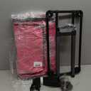Large Pet Carrier with Wheels, Foldable Rolling Dog Carrier with Big Pocket, Cat Rolling Bag 21"x13"x13" for 2 Cats &Dogs, for Travel, Outdoor, Vet Visits, Camping, Indoor.Pink. (Not for Airline)