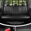 Umbrauto Seat Covers for Ford F150| Nappa Leather Pickup Truck Custom Fit Seatcovers for 2015-2025 2026 F150 SuperCrew/ 2017-2026 F250 F350 F450 Super Duty Crew Cab XL XLT Lariat King Ranch Platinum