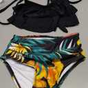 Girls' Two Piece Swimsuit Ruffle Tummy Control Bathing Suit Neck Bikini Swimwear for Baby Kids Little Gilrs 104/4T