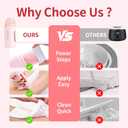 Waxfans Roll on Wax Kit, Waxing Kit for Women and Men, Wax Roller Waxing Kit for All Skin Types, Roll on Waxing Kit for Hair Removal, with Honey and Rose Wax Cartridges & 50 Pcs Wax Strips