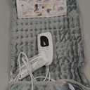 Deepsoon Heating Pad, Electric Heating Pads for Back, Neck, Abdomen, Moist Heating Pad for Shoulder, Knee, Arms, Legs, Dry/Moist Heat & Auto Shut Off, Christmas Gifts for Men and Women, White Gray,24x12 Inch